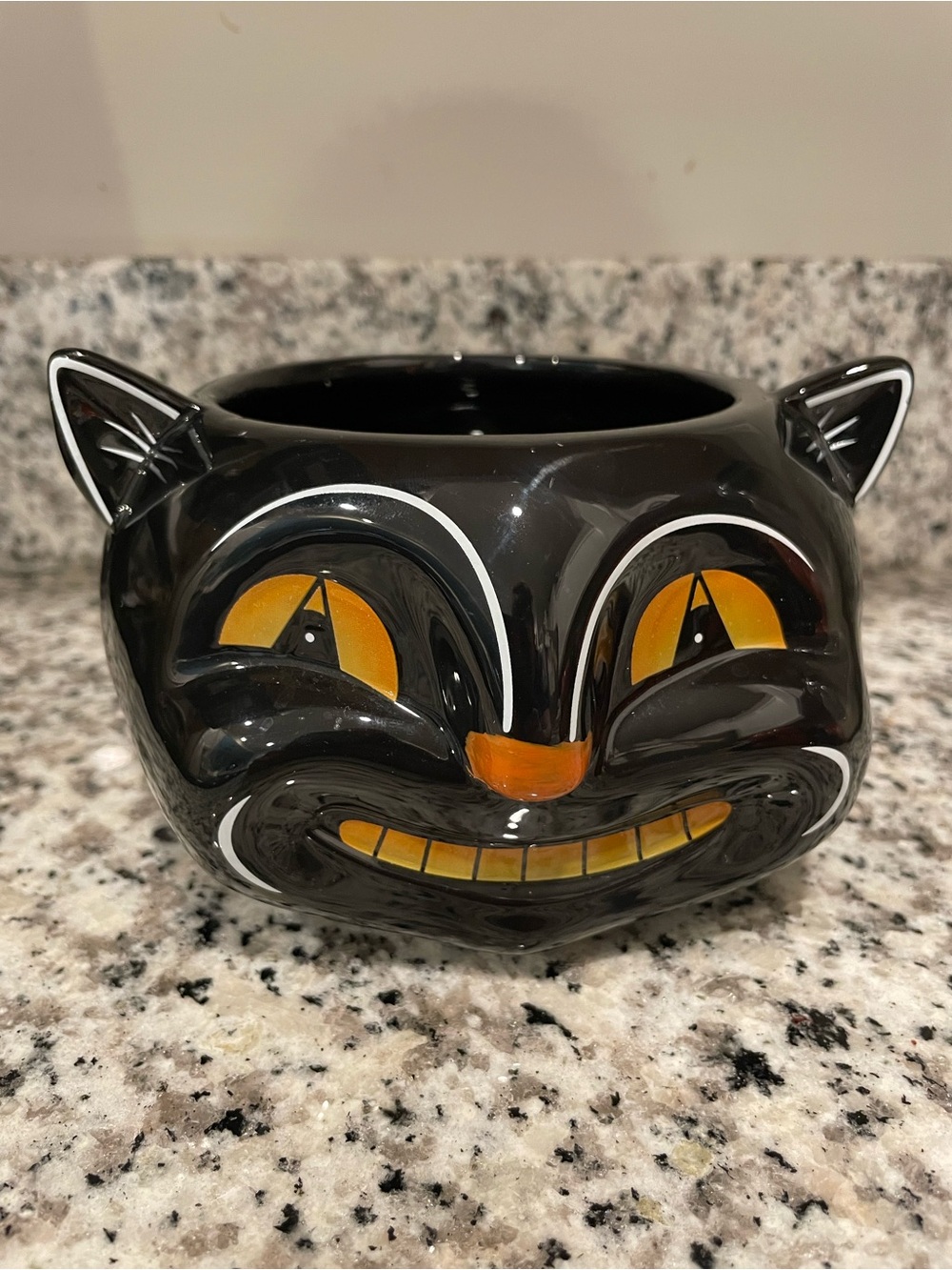 Johanna Parker Transpac Halloween Black Cat Candy Bowl